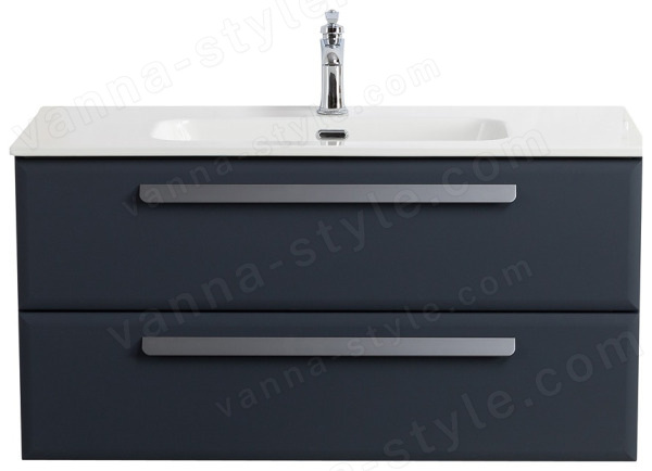 Тумба с раковиной Cezares Eco-cer-n 00-00017231 101x51 подвесная, графит 101x51 подвесная, графит