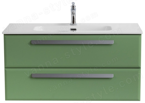 Тумба с раковиной Cezares Eco-cer-n 00-00017240 101x51 подвесная, фисташковая софт 101x51 подвесная, фисташковая софт