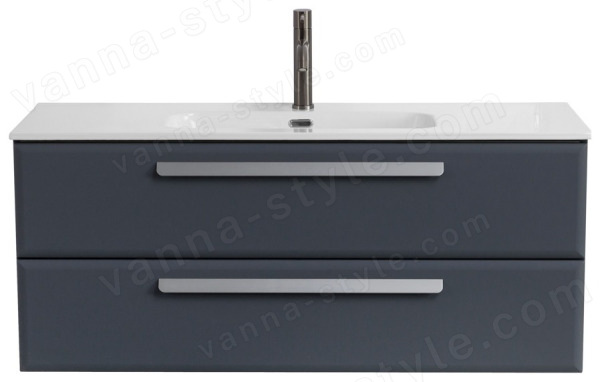 Тумба с раковиной Cezares Eco-cer-n 00-00017255 121x51 подвесная, графит 121x51 подвесная, графит