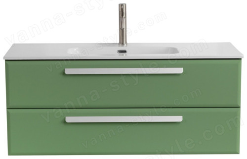 Тумба с раковиной Cezares Eco-cer-n 00-00017259 121x51 подвесная, фисташковая софт 121x51 подвесная, фисташковая софт