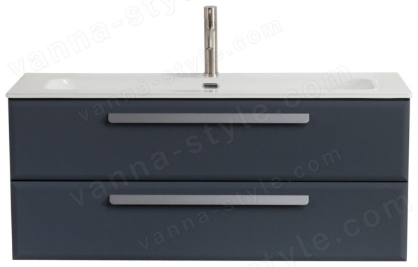 Тумба с раковиной Cezares Eco-cer-n 00-00017262 121x51 подвесная, графит 121x51 подвесная, графит
