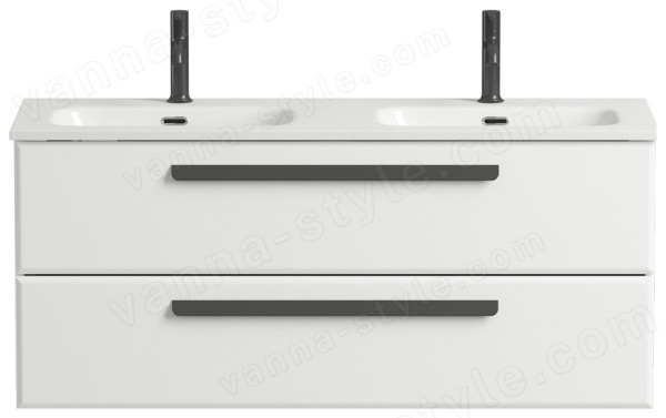 Тумба с раковиной Cezares Eco-cer-n 00-00017275 121x51 подвесная, белая глянцевая 121x51 подвесная, белая глянцевая