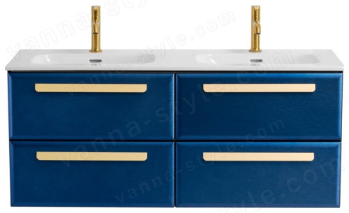 Тумба с раковиной Cezares Eco-cer-n 00-00017281 121x51 подвесная, сапфир 121x51 подвесная, сапфир