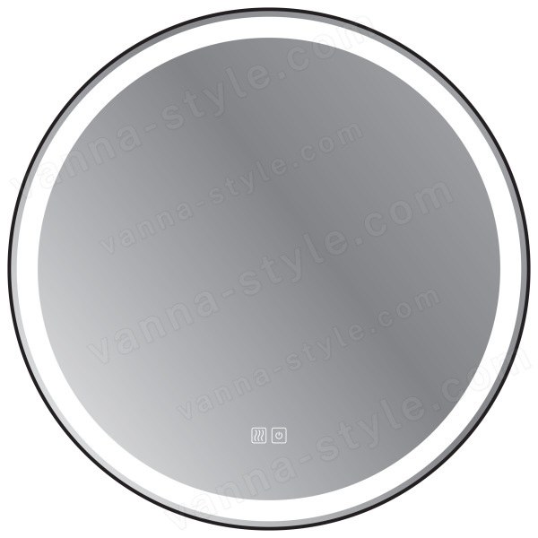 Зеркало с подсветкой Cezares Cadro CZR-SPC-CADRO-600-LED-TCH-WARM 60.7x60.7, черный 60.7x60.7, черный