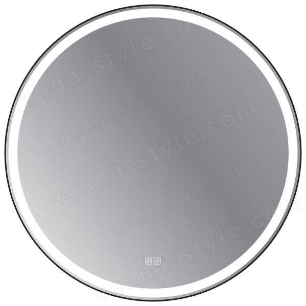Зеркало с подсветкой Cezares Cadro CZR-SPC-CADRO-800-LED-TCH-WARM 80.7x80.7, черный 80.7x80.7, черный