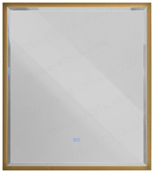 Зеркало с подсветкой Cezares Interni CZR-SPC-INT-1000-900-LED-TCH-WARM-BORO 100x90, брашированное з 100x90, брашированное золото