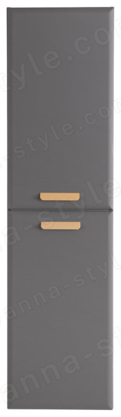 Шкаф-пенал Cezares Eco ECO-CER-N-1500-2A-SC-GSO-P 40x150, темно-серый матовый 40x150, темно-серый матовый