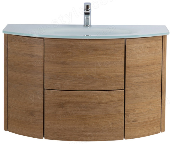 Тумба с раковиной Cezares Eden 00-00014015 91x52 подвесная, дуб табачный 91x52 подвесная, дуб табачный