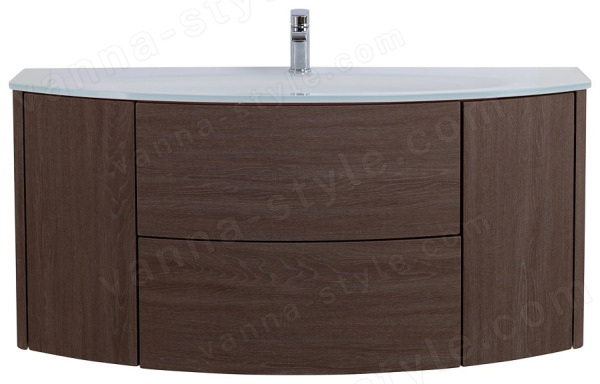 Тумба с раковиной Cezares Eden 00-00014022 121x52 подвесная, дуб затемненный 121x52 подвесная, дуб затемненный