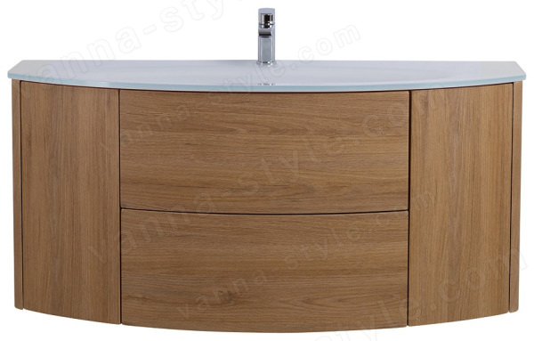Тумба с раковиной Cezares Eden 00-00014031 121x52 подвесная, дуб табачный 121x52 подвесная, дуб табачный