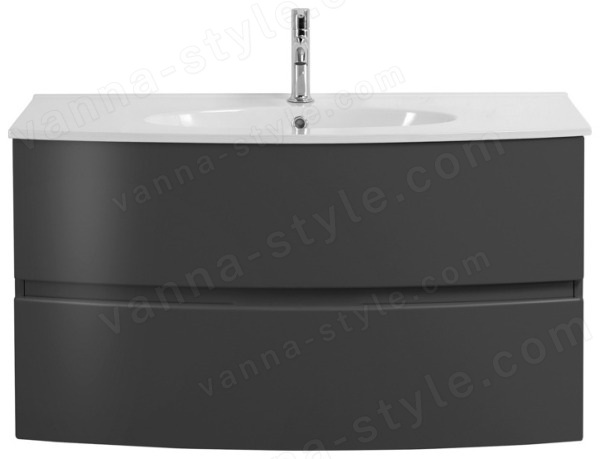 Тумба с раковиной Cezares Elettra 00-00013754 100x56 подвесная, графит 100x56 подвесная, графит