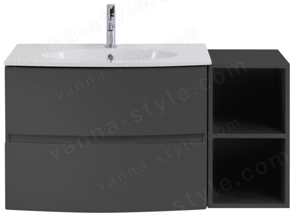Тумба с раковиной Cezares Elettra 00-00013869 104x56 подвесная, графит 104x56 подвесная, графит