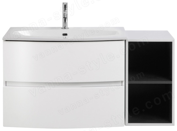 Тумба с раковиной Cezares Elettra 00-00013872 104x56 подвесная, белая матовая 104x56 подвесная, белая матовая