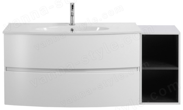 Тумба с раковиной Cezares Elettra 00-00013881 130x56 подвесная, белая матовая 130x56 подвесная, белая матовая