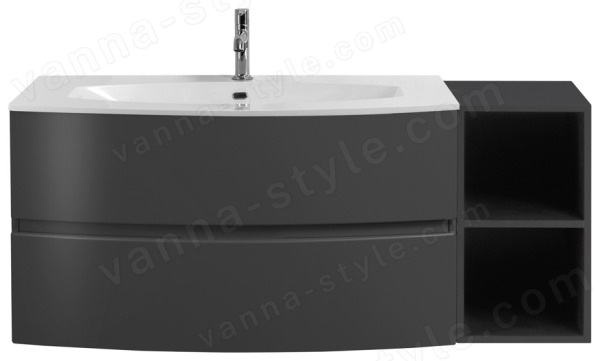 Тумба с раковиной Cezares Elettra 00-00013884 130x56 подвесная, графит 130x56 подвесная, графит