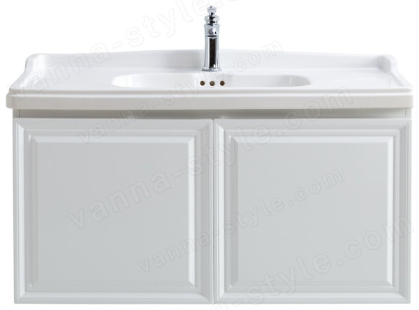 Тумба с раковиной Cezares Giubileo 00-00011428 80x58 подвесная, белая глянцевая 80x58 подвесная, белая глянцевая
