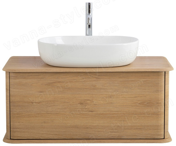 Тумба с раковиной Cezares Idra 00-00018414 98x43 подвесная, дуб табачный 98x43 подвесная, дуб табачный