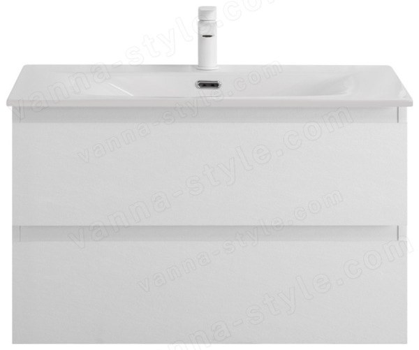 Тумба с раковиной Cezares Molveno 00-00017121 91x51 подвесная, белый лед 91x51 подвесная, белый лед