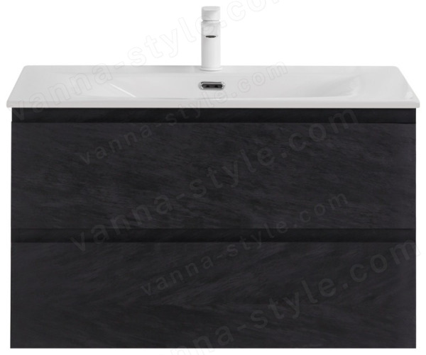 Тумба с раковиной Cezares Molveno 00-00017123 91x51 подвесная, черная 91x51 подвесная, черная