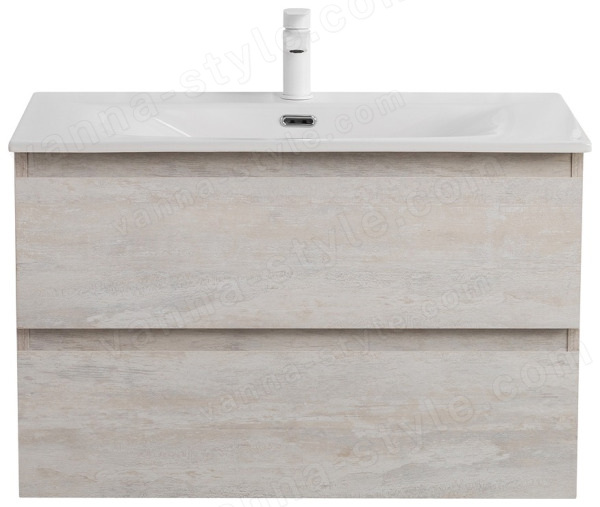 Тумба с раковиной Cezares Molveno 45538 81x51 подвесная, светлое дерево 81x51 подвесная, светлое дерево