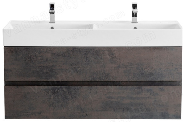 Тумба с раковиной Cezares Molveno 46 00-00012009 120x62 подвесная, оксид 120x62 подвесная, оксид
