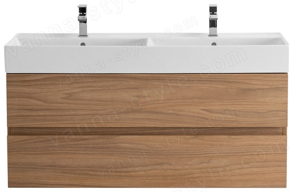 Тумба с раковиной Cezares Molveno 46 00-00012010 120x62 подвесная, светлый орех 120x62 подвесная, светлый орех