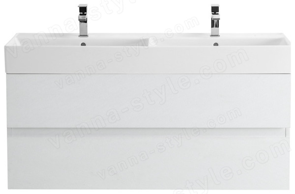 Тумба с раковиной Cezares Molveno 46 00-00012013 120x62 подвесная, белый лед 120x62 подвесная, белый лед