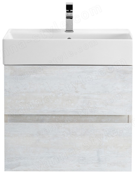 Тумба с раковиной Cezares Molveno 46 00-00012029 60x62 подвесная, светлое дерево 60x62 подвесная, светлое дерево