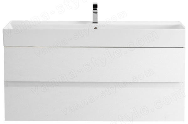 Тумба с раковиной Cezares Molveno 46 00-00012033 120x62 подвесная, белый лед 120x62 подвесная, белый лед
