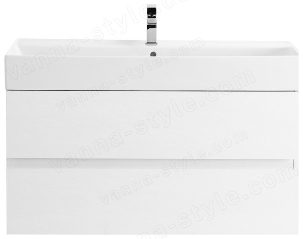Тумба с раковиной Cezares Molveno 46 00-00012034 100x62 подвесная, белый лед 100x62 подвесная, белый лед