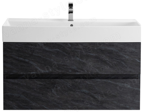 Тумба с раковиной Cezares Molveno 46 00-00012037 100x62 подвесная, антрацит 100x62 подвесная, антрацит