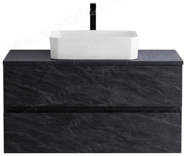 Тумба с раковиной Cezares Molveno 46 00-00012902 100x52 подвесная, антрацит 100x52 подвесная, антрацит