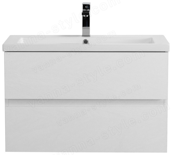 Тумба с раковиной Cezares Molveno 46 00-00018008 81x53 подвесная, белый лед 81x53 подвесная, белый лед