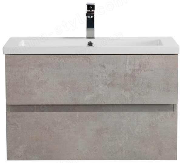 Тумба с раковиной Cezares Molveno 46 00-00018011 81x53 подвесная, бетон 81x53 подвесная, бетон