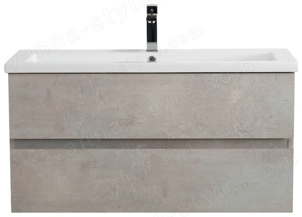 Тумба с раковиной Cezares Molveno 46 00-00018013 101x53 подвесная, бетон 101x53 подвесная, бетон