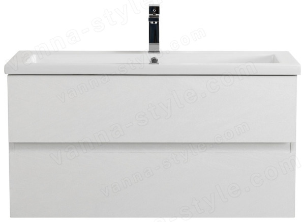 Тумба с раковиной Cezares Molveno 46 00-00018014 101x53 подвесная, белый лед 101x53 подвесная, белый лед