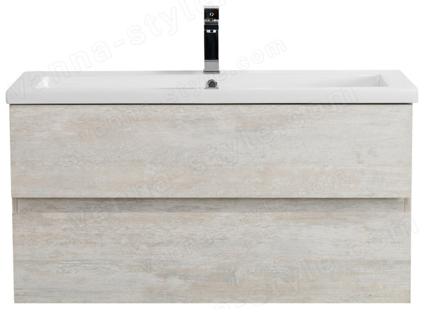 Тумба с раковиной Cezares Molveno 46 00-00018015 101x53 подвесная, светлое дерево 101x53 подвесная, светлое дерево