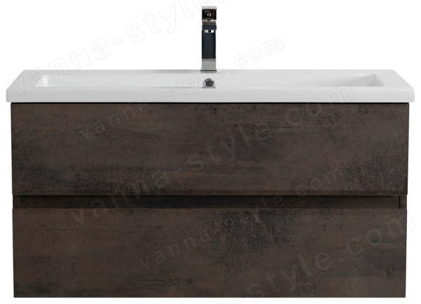 Тумба с раковиной Cezares Molveno 46 00-00018017 101x53 подвесная, оксид 101x53 подвесная, оксид