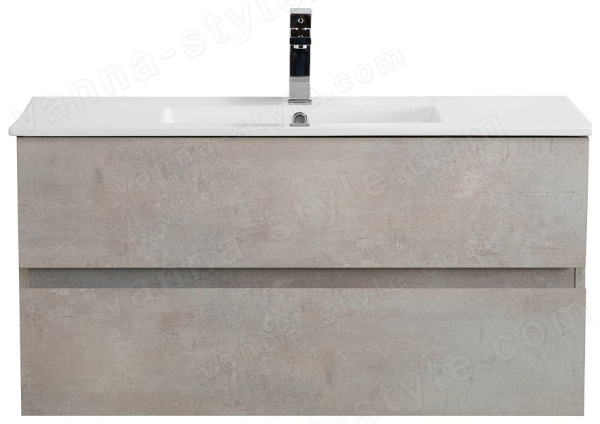 Тумба с раковиной Cezares Molveno 46 00-00018019 101x51 подвесная, бетон 101x51 подвесная, бетон