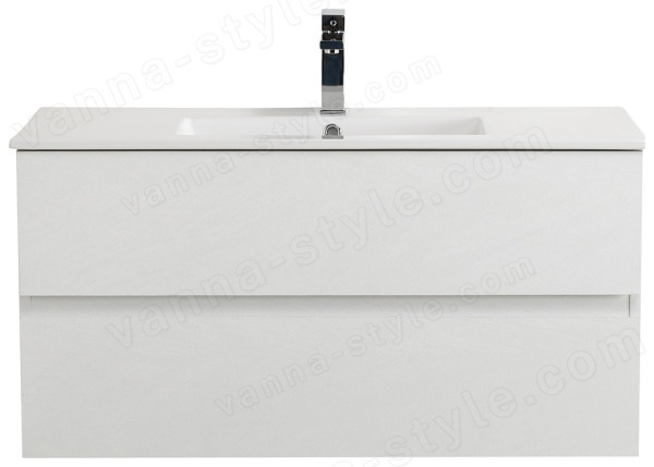 Тумба с раковиной Cezares Molveno 46 00-00018020 101x51 подвесная, белый лед 101x51 подвесная, белый лед