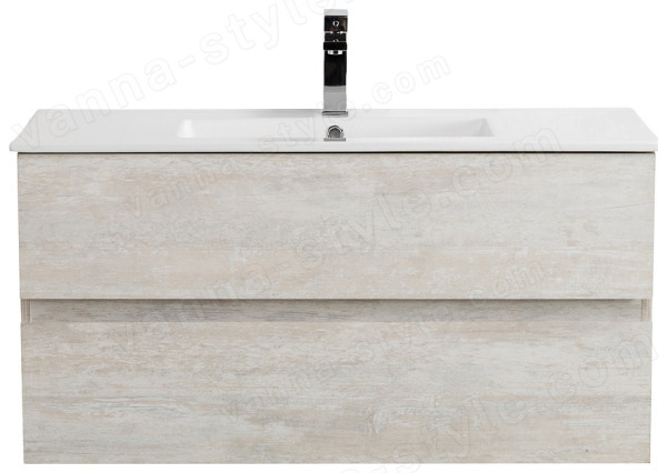 Тумба с раковиной Cezares Molveno 46 00-00018021 101x51 подвесная, светлое дерево 101x51 подвесная, светлое дерево