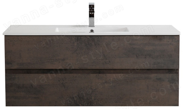Тумба с раковиной Cezares Molveno 46 00-00018026 121x51 подвесная, оксид 121x51 подвесная, оксид