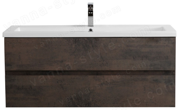 Тумба с раковиной Cezares Molveno 46 00-00018029 121x53 подвесная, оксид 121x53 подвесная, оксид