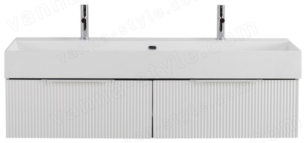 Тумба с раковиной Cezares Premium 00-00013895 121x36 подвесная, белая матовая 121x36 подвесная, белая матовая