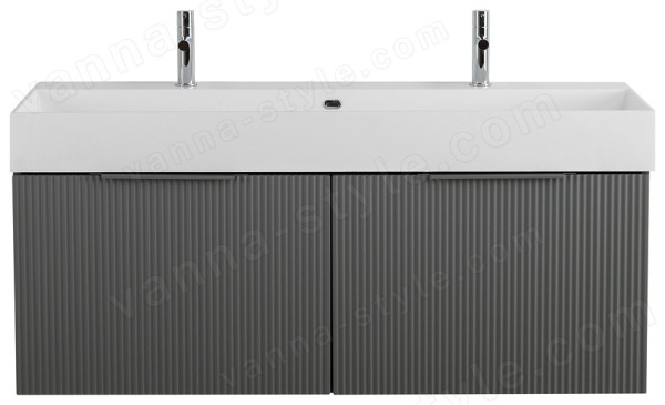 Тумба с раковиной Cezares Premium 45309 121x54 подвесная, серое облако 121x54 подвесная, серое облако