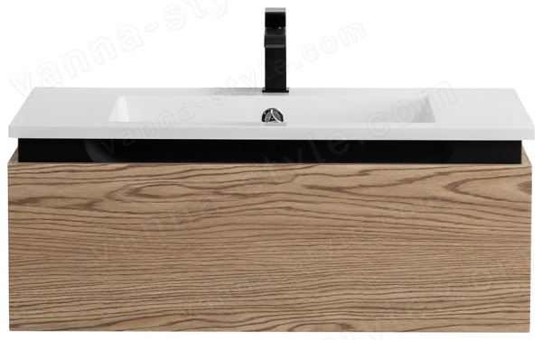 Тумба с раковиной Cezares Slider 00-00017102 100x31 подвесная, дуб тангент 100x31 подвесная, дуб тангент
