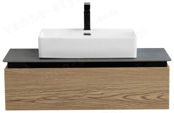 Тумба с раковиной Cezares Slider 00-00018467 101x30 подвесная, дуб тангент 101x30 подвесная, дуб тангент