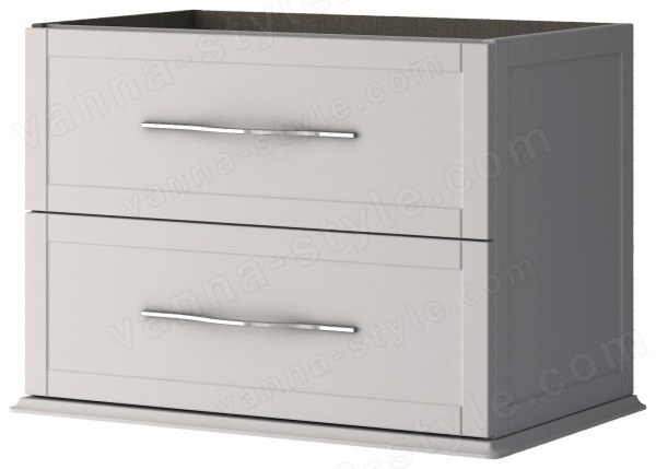 Тумба с раковиной Cezares Tiffany 00-00013118 75x56 подвесная, белая матовая 75x56 подвесная, белая матовая