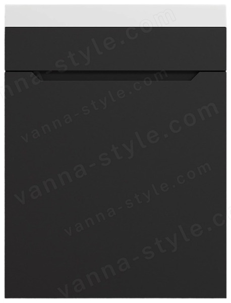 Тумба под раковину Uperwood Tanos TTanos40B 40x22 подвесная, черная матовая 40x22 подвесная, черная матовая