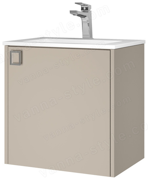 Тумба под раковину в ванную Uperwood Aurora TAurora50cm 50x35, бежевый матовый 50x35, бежевый матовый